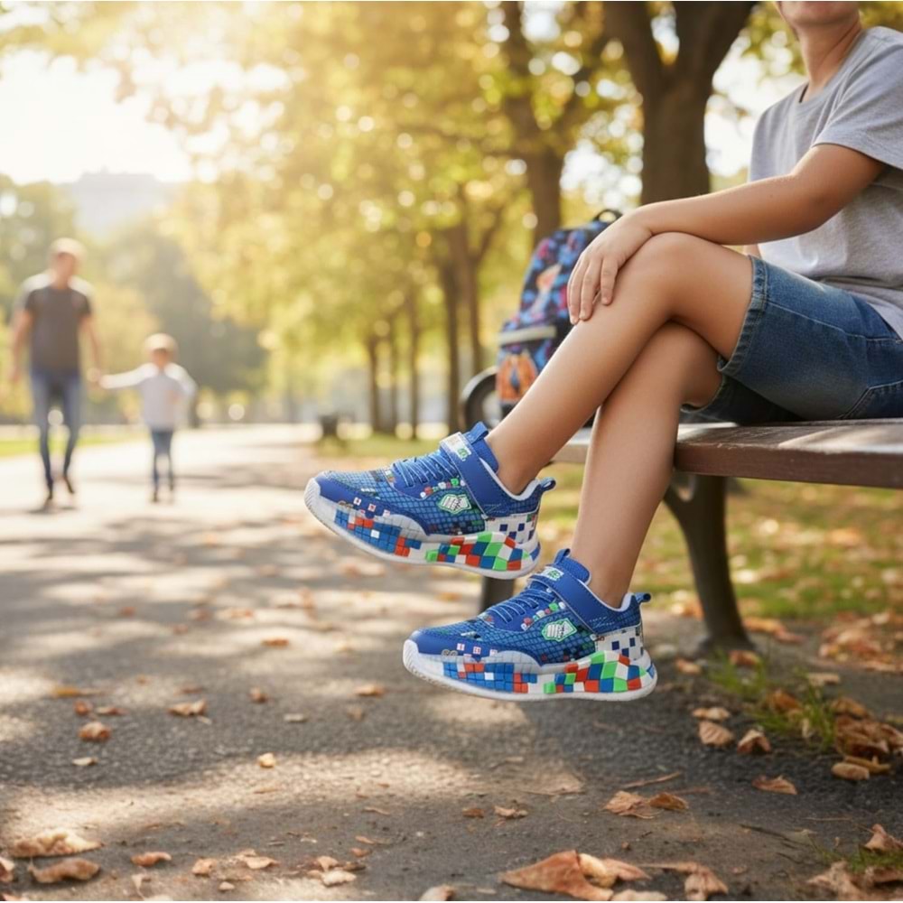 B3 Craft Çocuk Spor Ayakkabı 3609 - Saks - 33