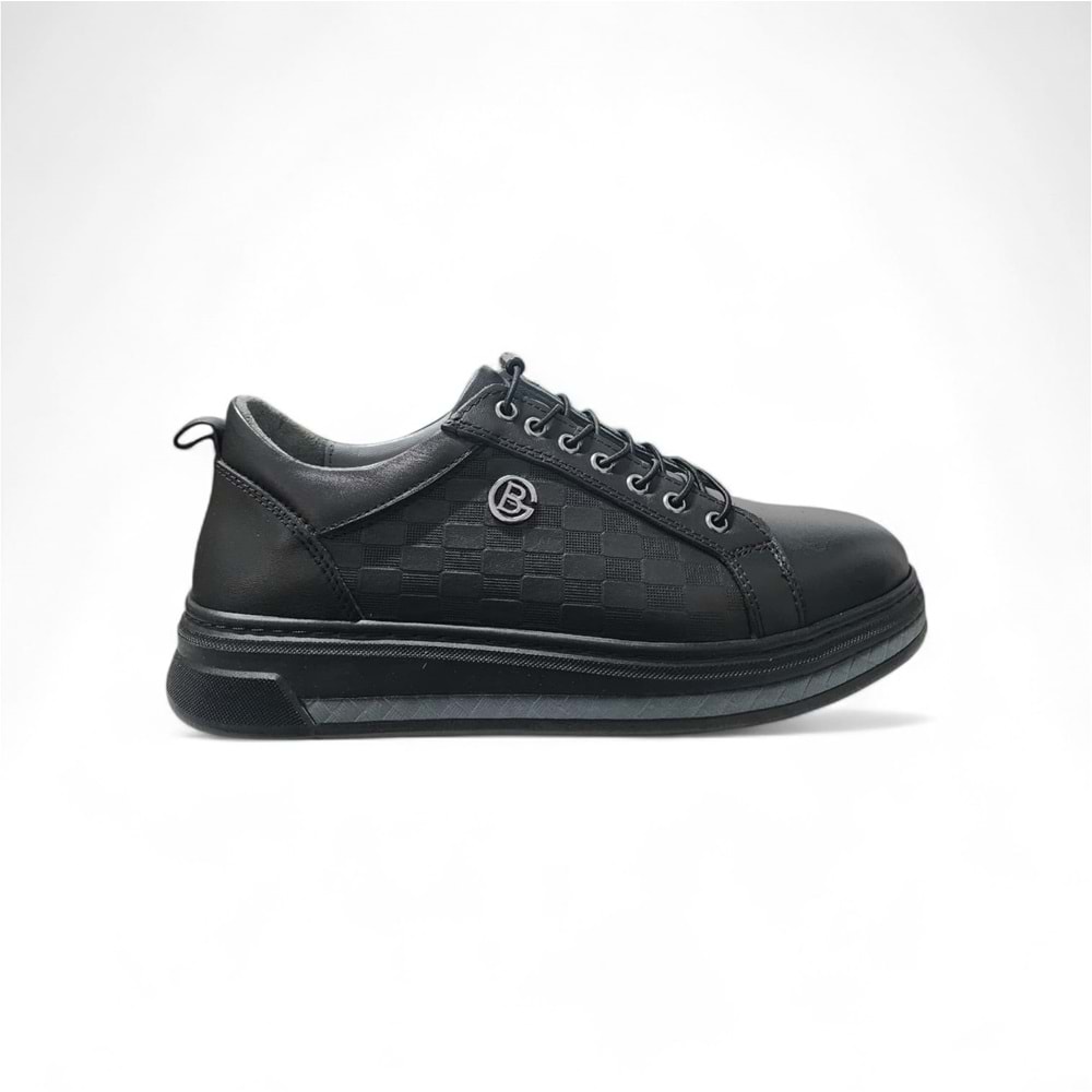 Erkek Deri Günlük Ayakkabı 6780S - Siyah - 41