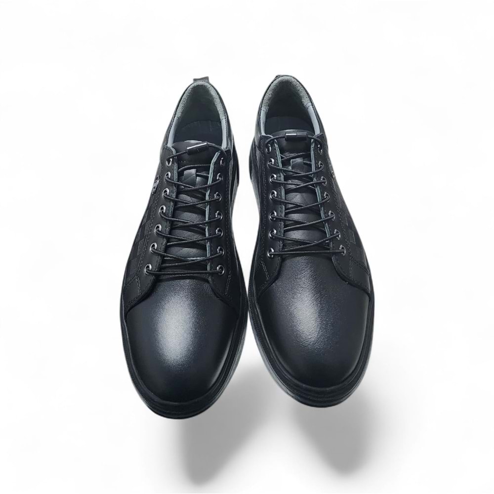 Erkek Deri Günlük Ayakkabı 6780S - Siyah - 41