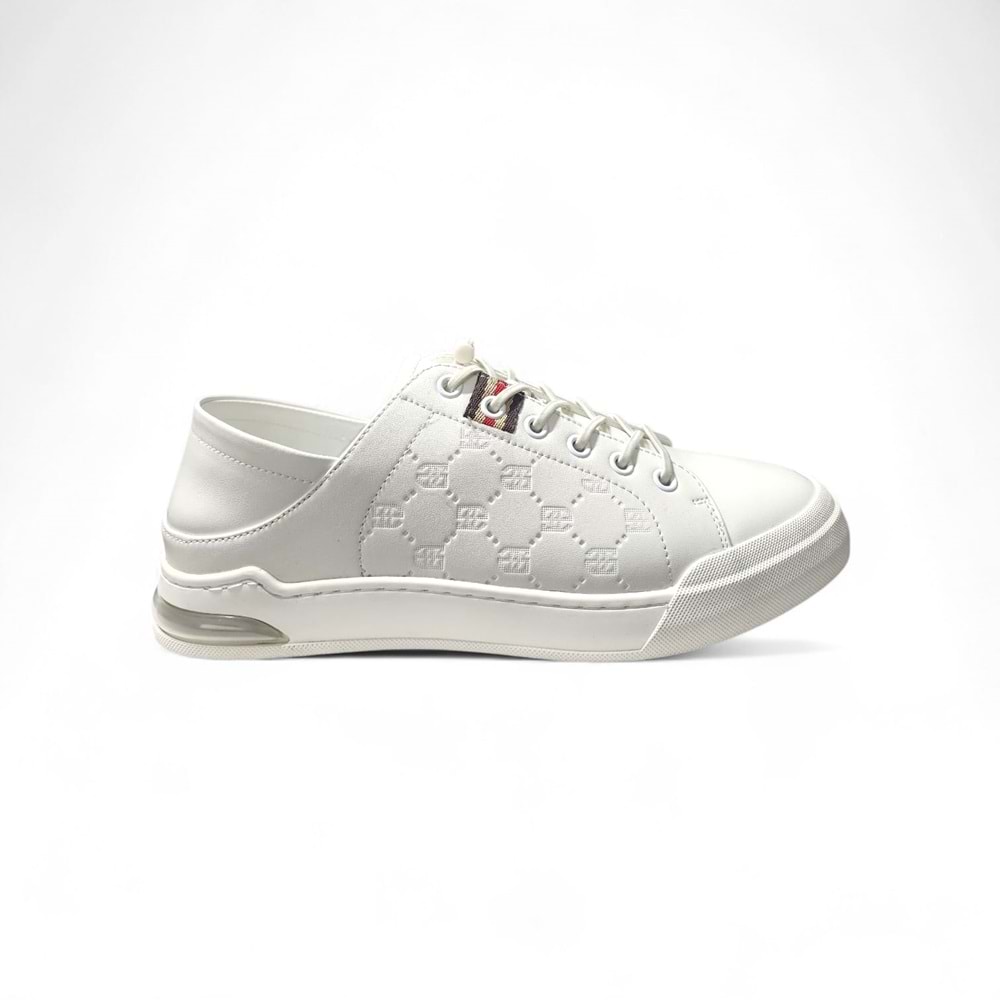 Erkek Deri Premium Casual Ayakkabı 15221042 - Beyaz - 40