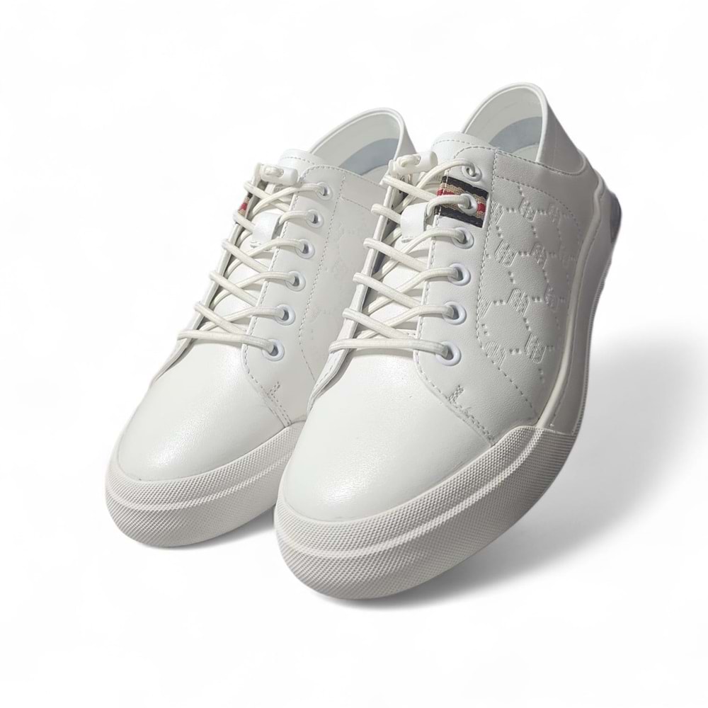 Erkek Deri Premium Casual Ayakkabı 15221042 - Beyaz - 40