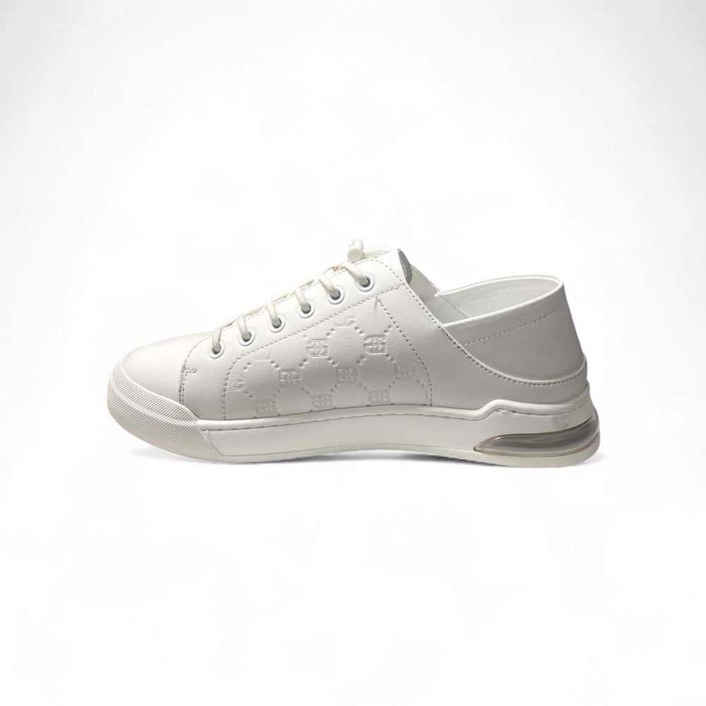 Erkek Deri Premium Casual Ayakkabı 15221042 - Beyaz - 41