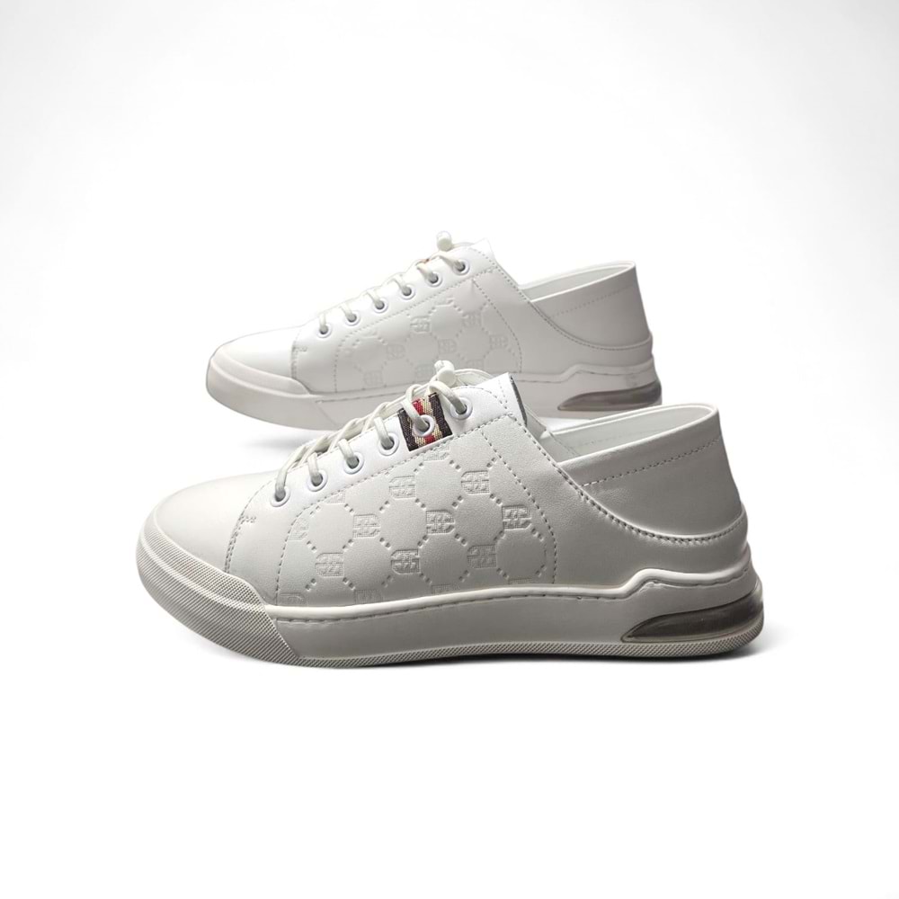 Erkek Deri Premium Casual Ayakkabı 15221042 - Beyaz - 41