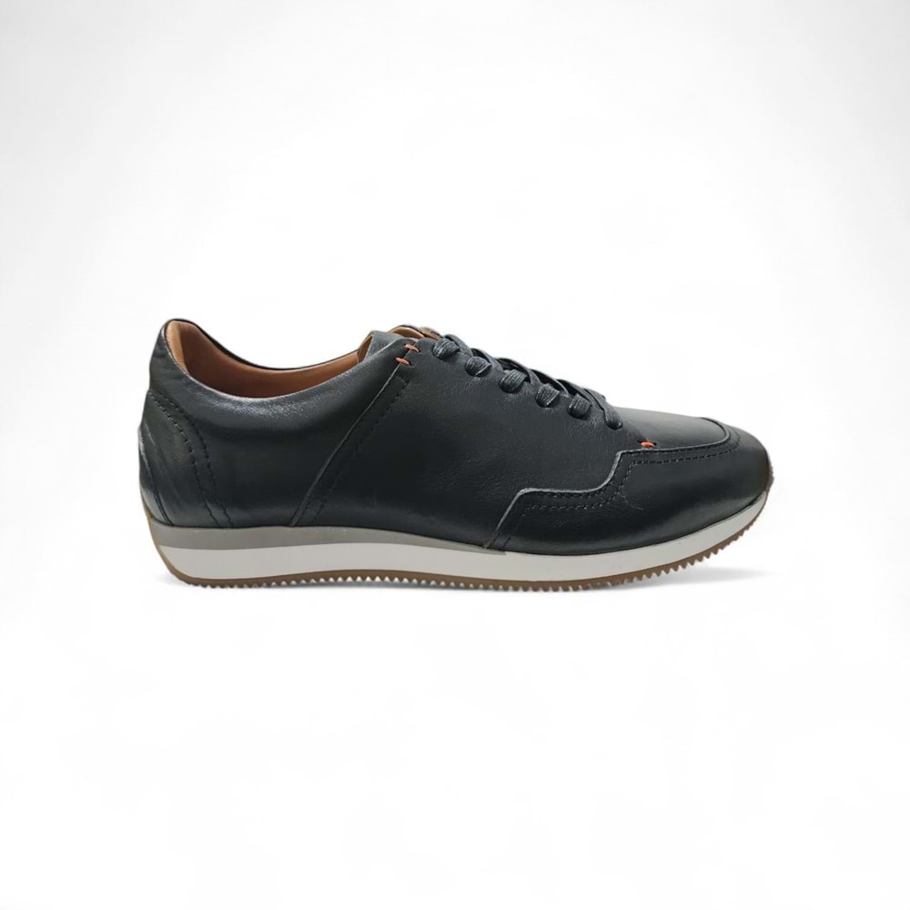 Erkek Deri Casual Ayakkabı 21248 S1 - Siyah - 45