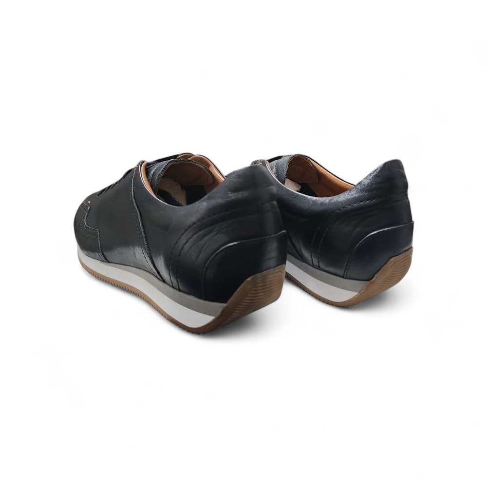 Erkek Deri Casual Ayakkabı 21248 S1 - Siyah - 45