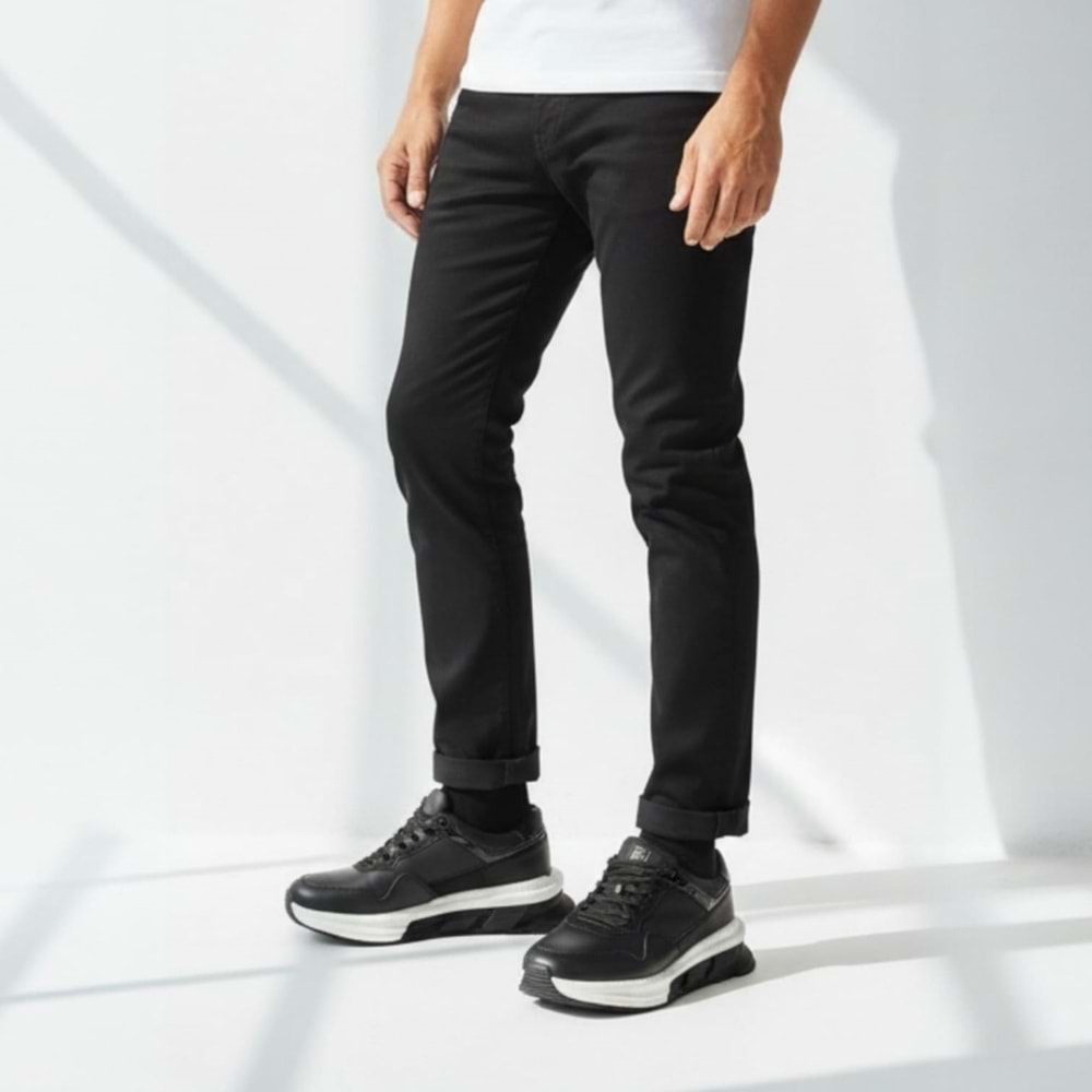 Erkek Deri Casual Ayakkabı 23379S1 - Siyah - 41