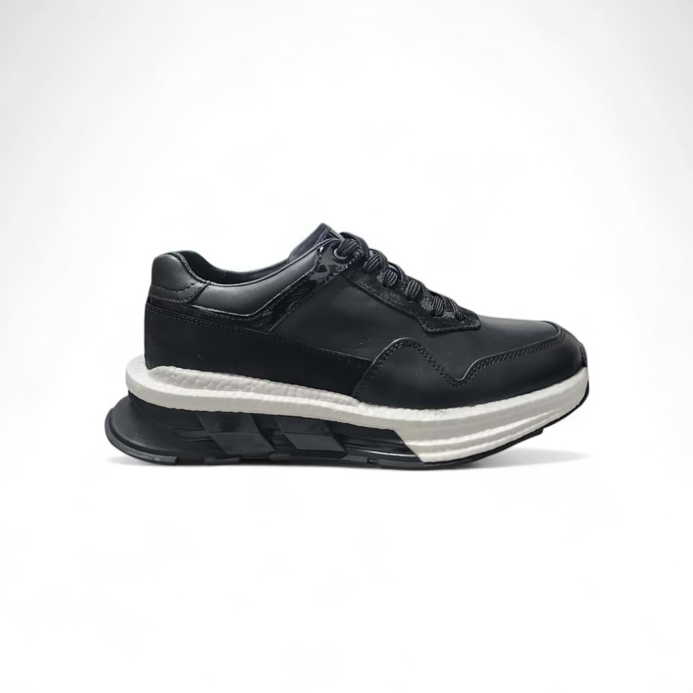 Erkek Deri Casual Ayakkabı 23379S1 - Siyah - 42