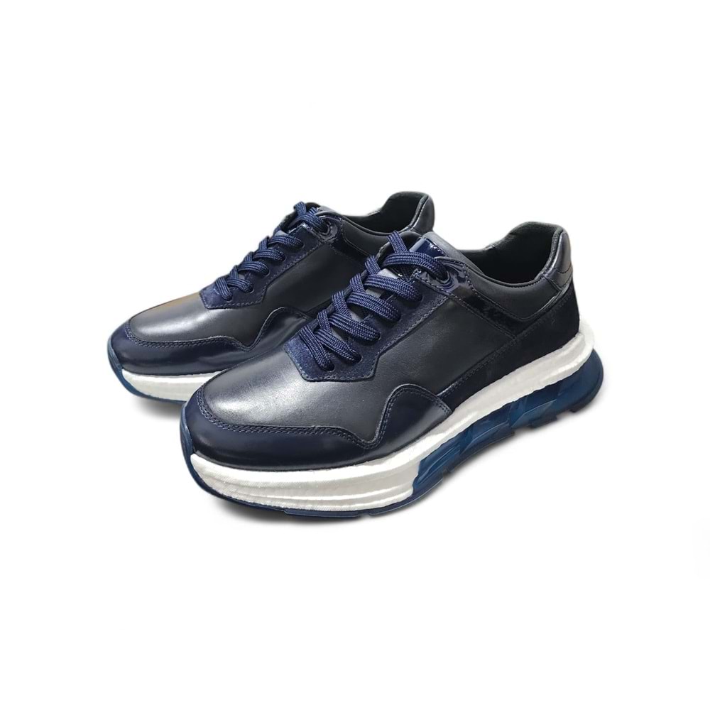 Erkek Deri Casual Ayakkabı 23379L1 - Lacivert - 42