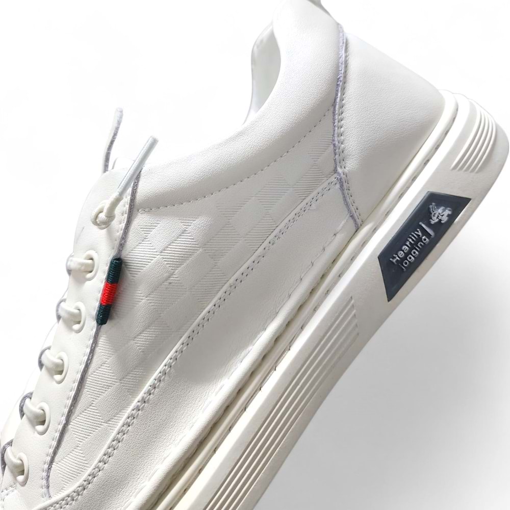 Erkek Deri Günlük Ayakkabı 15219039Z1 - Beyaz - 45