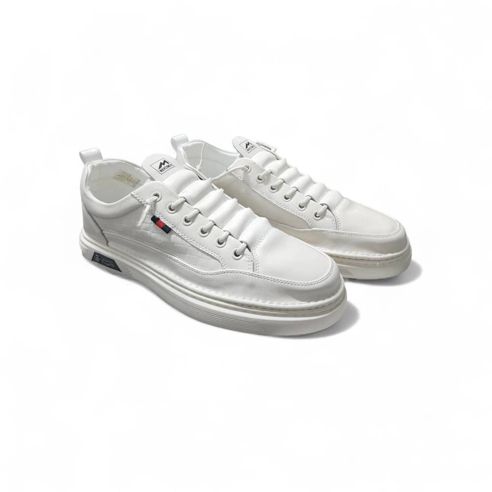 Erkek Deri Günlük Ayakkabı 15219039Z1 - Beyaz - 45