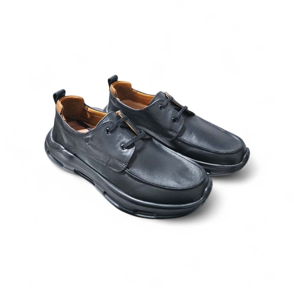 Erkek Deri Casual Günlük Ayakkabı 21395S1 - Siyah - 40