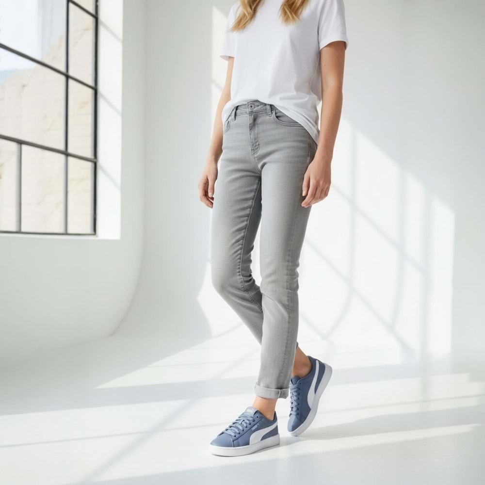 Puma Rickie Classic JR Spor Ayakkabı 39425223 - Gri - 38