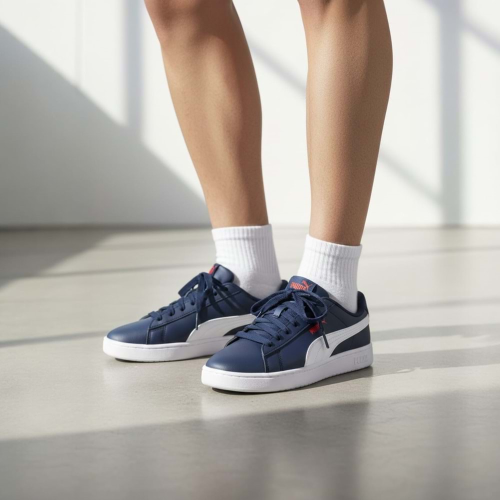 Puma Rickie Unisex Classic JR Spor Ayakkabı 39425201 - Lacivert - 38,5