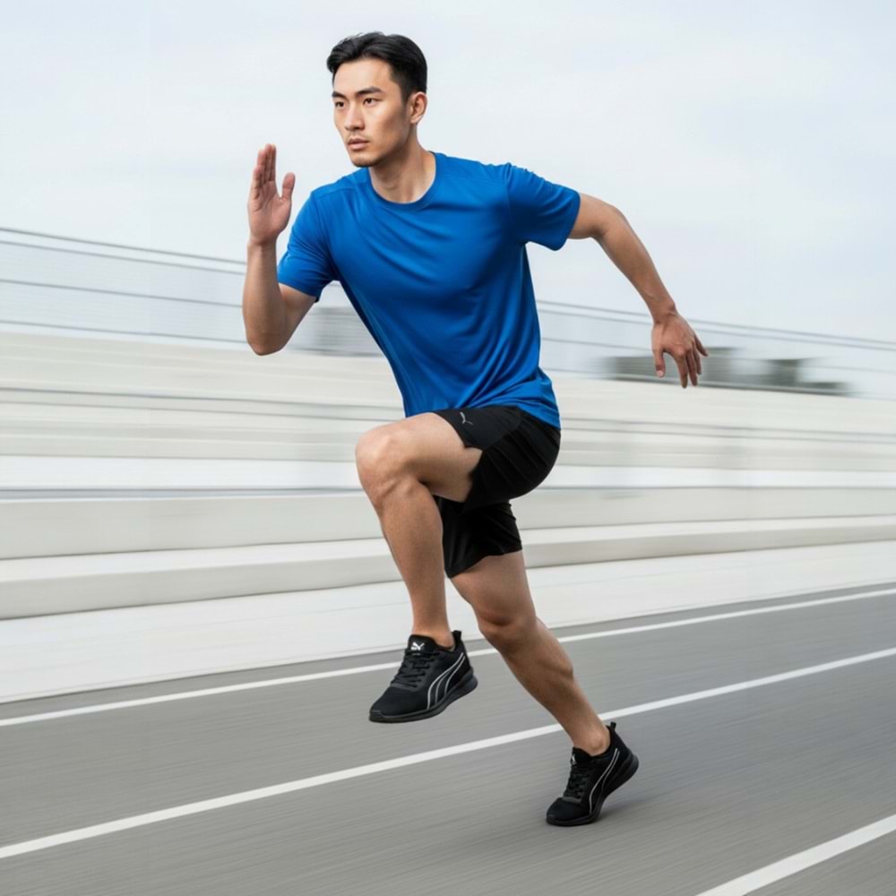 Puma Lite Runner Erkek Spor Ayakkabı TDP 40853301 - Siyah - 42,5