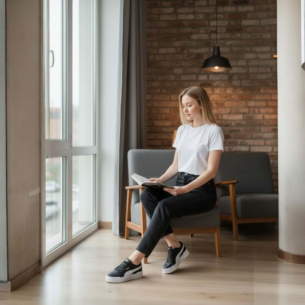 Carina 3.0 TDP Kadın Günlük Spor Ayakkabı 40617604 - Siyah - 37