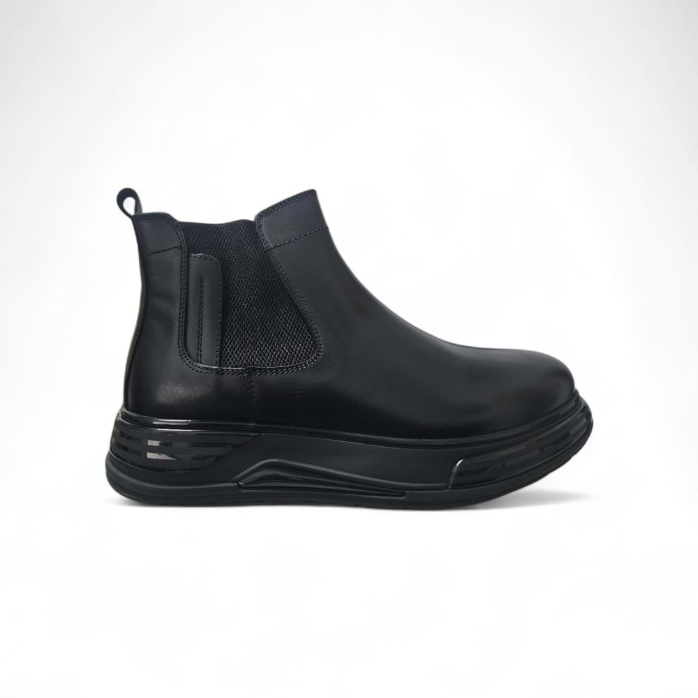 Erkek Deri Casual Bot 20001 - Siyah - 42