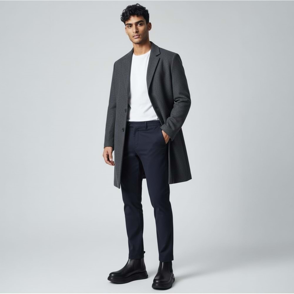 Erkek Deri Casual Bot 20001 - Siyah - 42