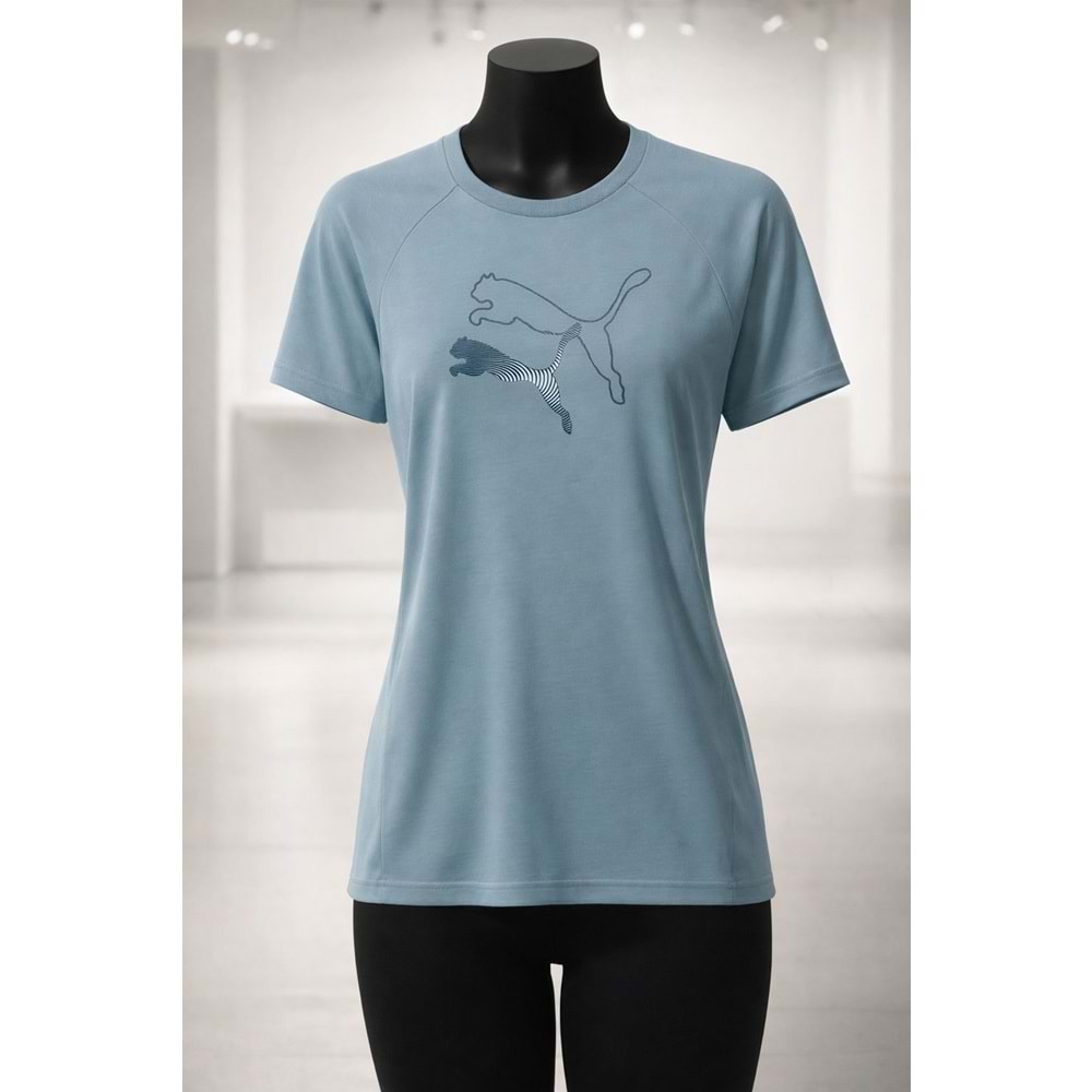 Puma Evostripe Graphic Tee Tshirt 69189647 - Mavi - L