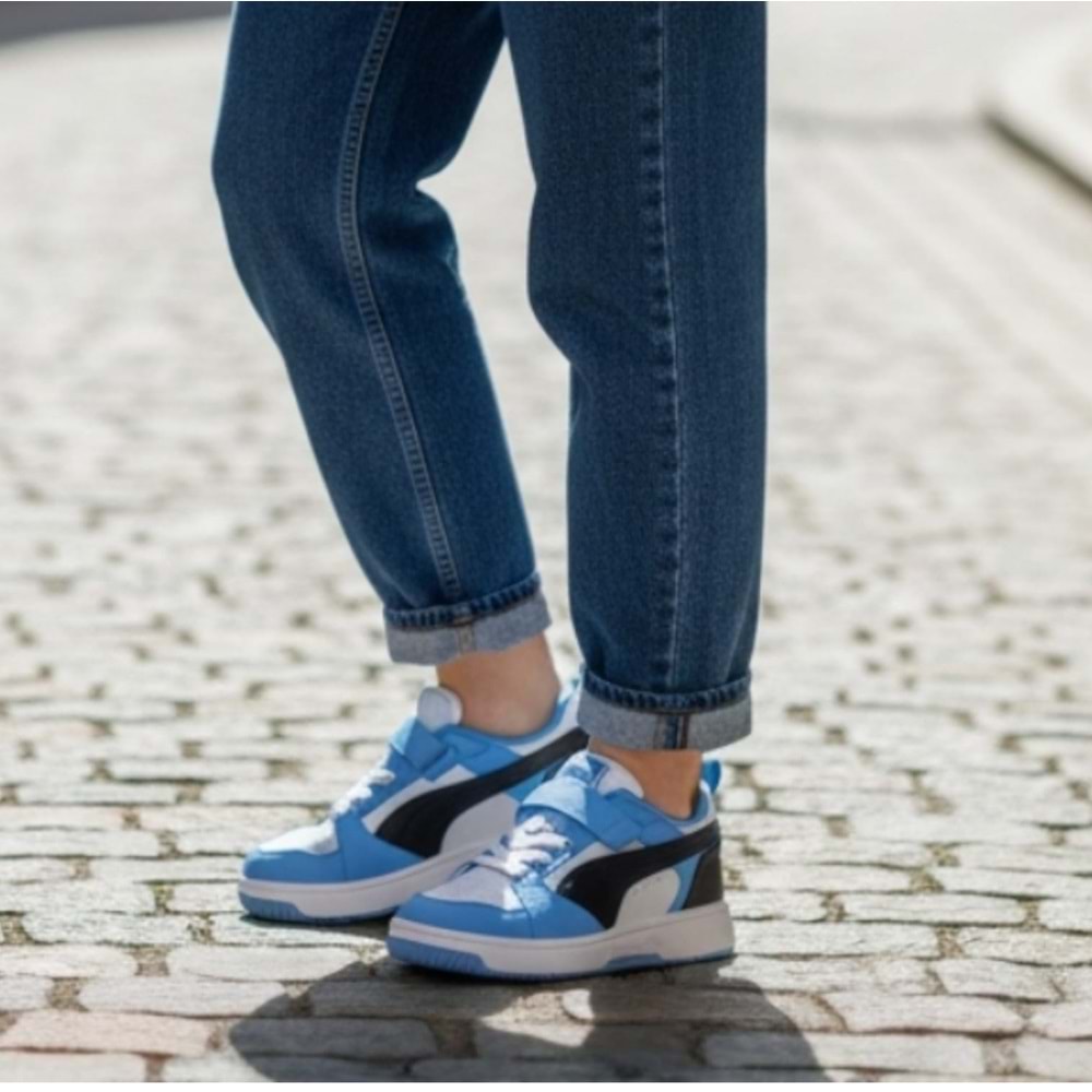 Puma Rebound V6 Çocuk Spor Ayakkabı 39741934 - Mavi - 33