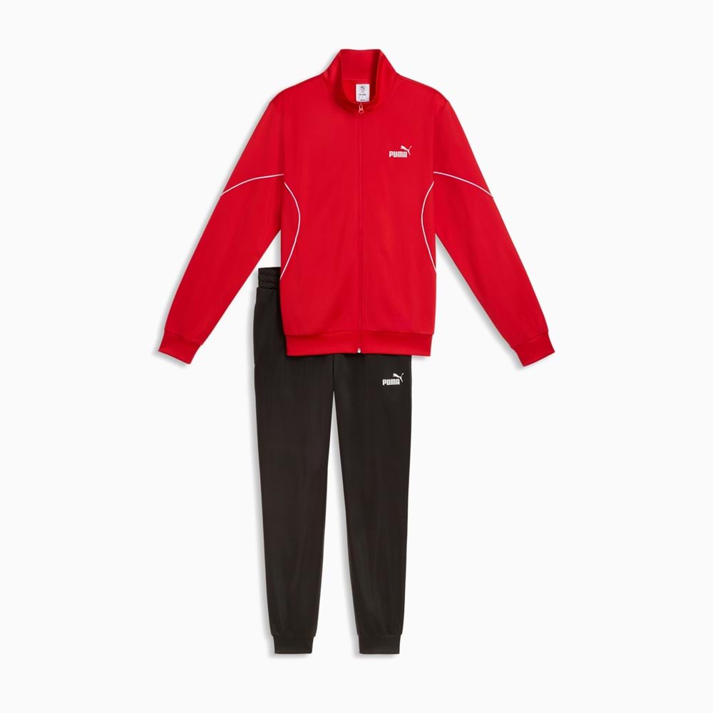 Puma Poly Piping Suit Erkek Eşofman Takımı 69176511 - Kırmızı - M