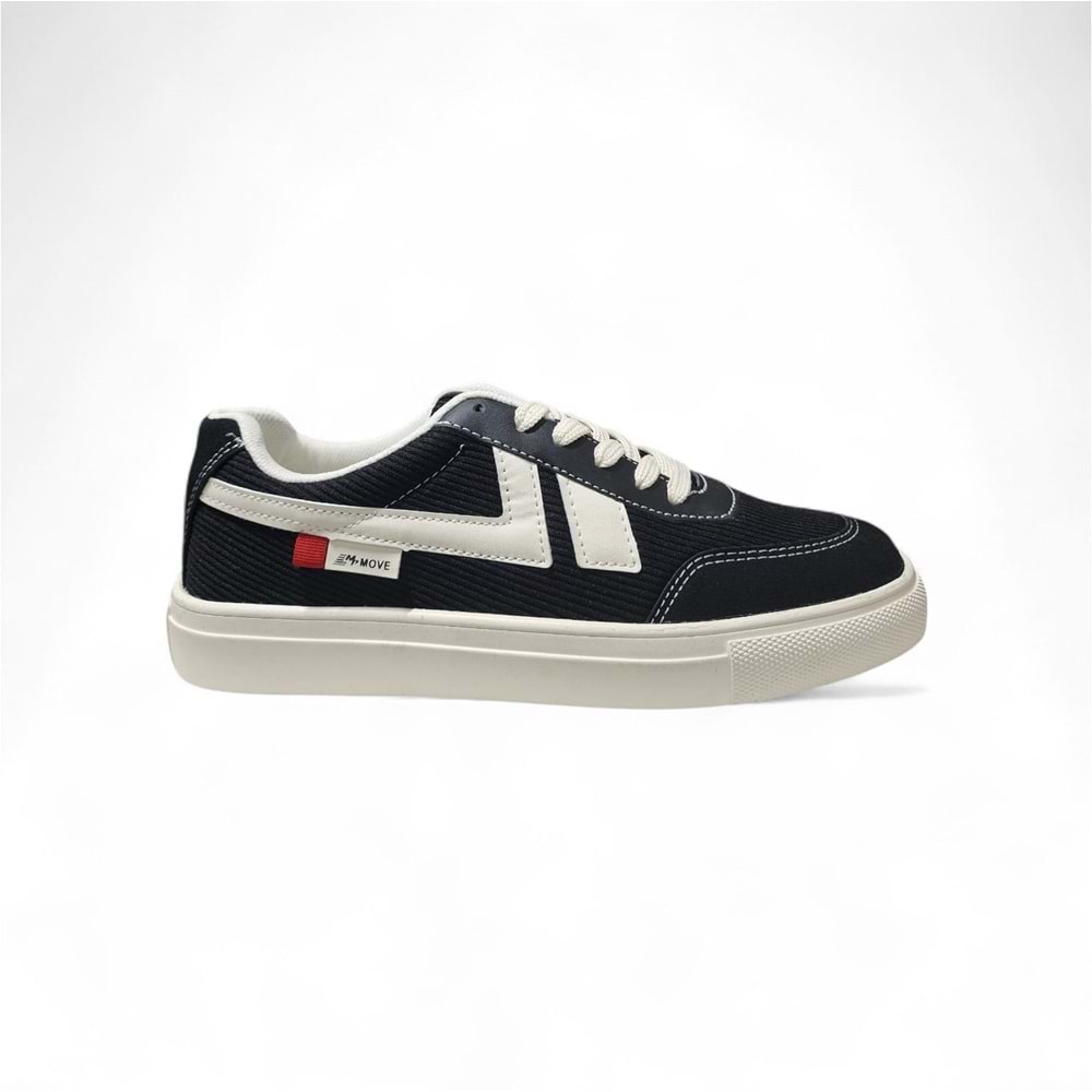 M.P Erkek Sports Casual Günlük Ayakkabı 6574SB - Siyah-Beyaz - 40