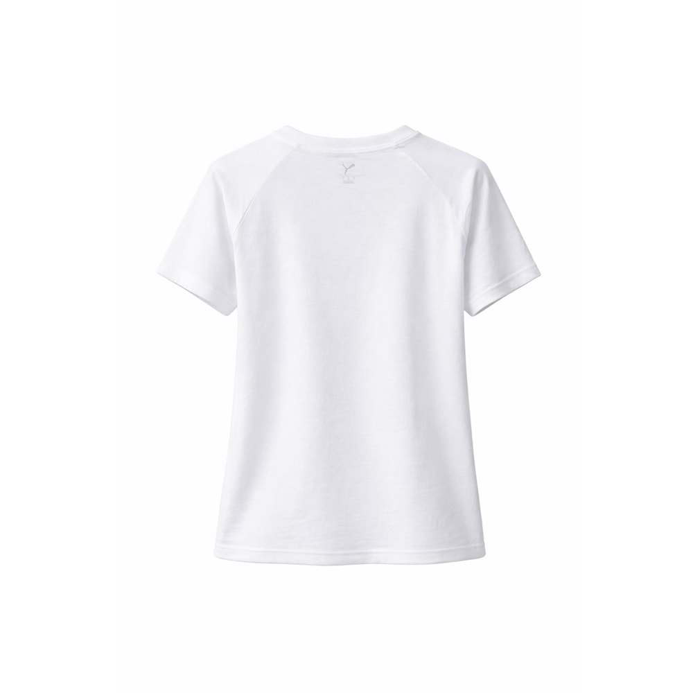 Puma Evostripe Graphic Tee Unisex Tshirt 69189602 - Beyaz - XS