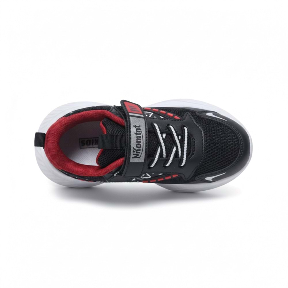 Çocuk Spor Ayakkabı 3416 - Siyah-Kırmızı - 31