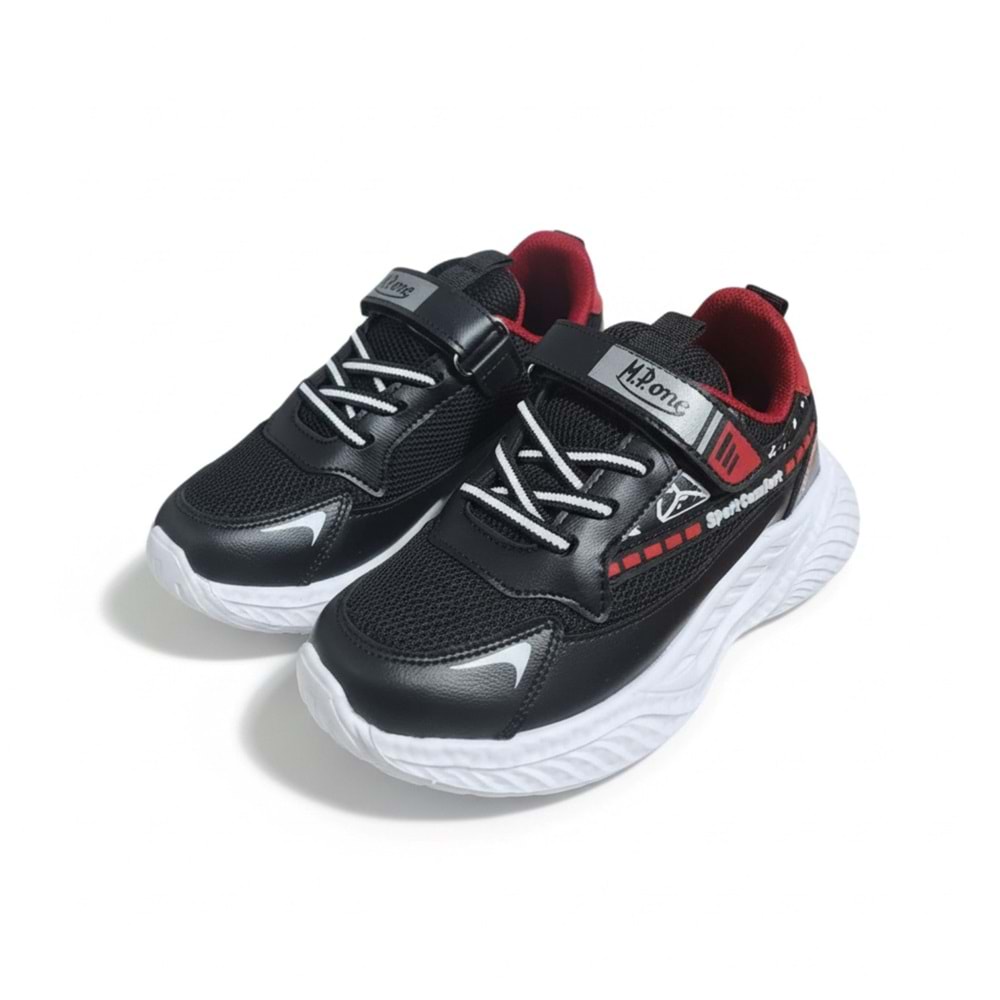 Çocuk Spor Ayakkabı 3416 - Siyah-Kırmızı - 33