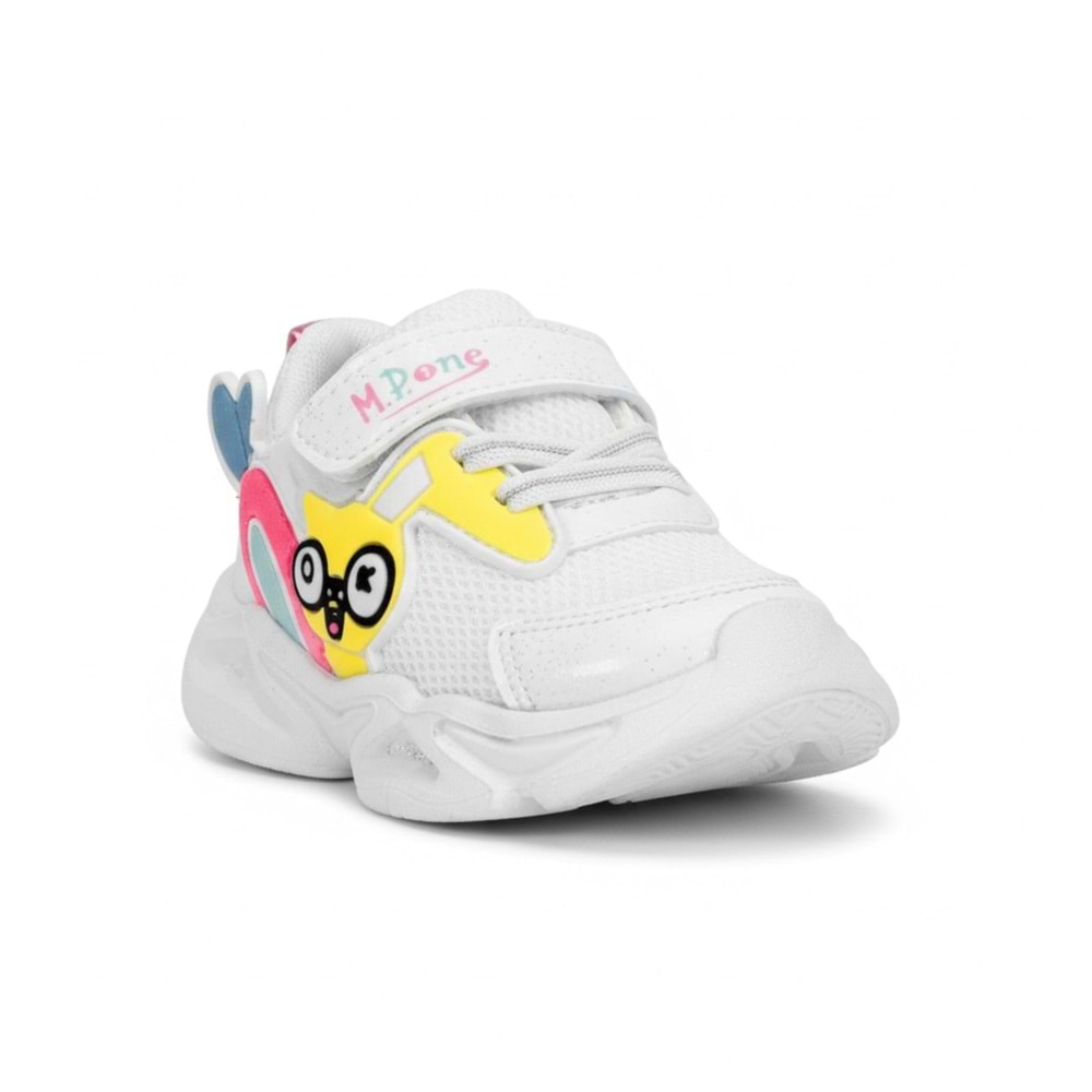 M.P Çocuk Işıklı Spor Ayakkabı 3435 - Beyaz - 27