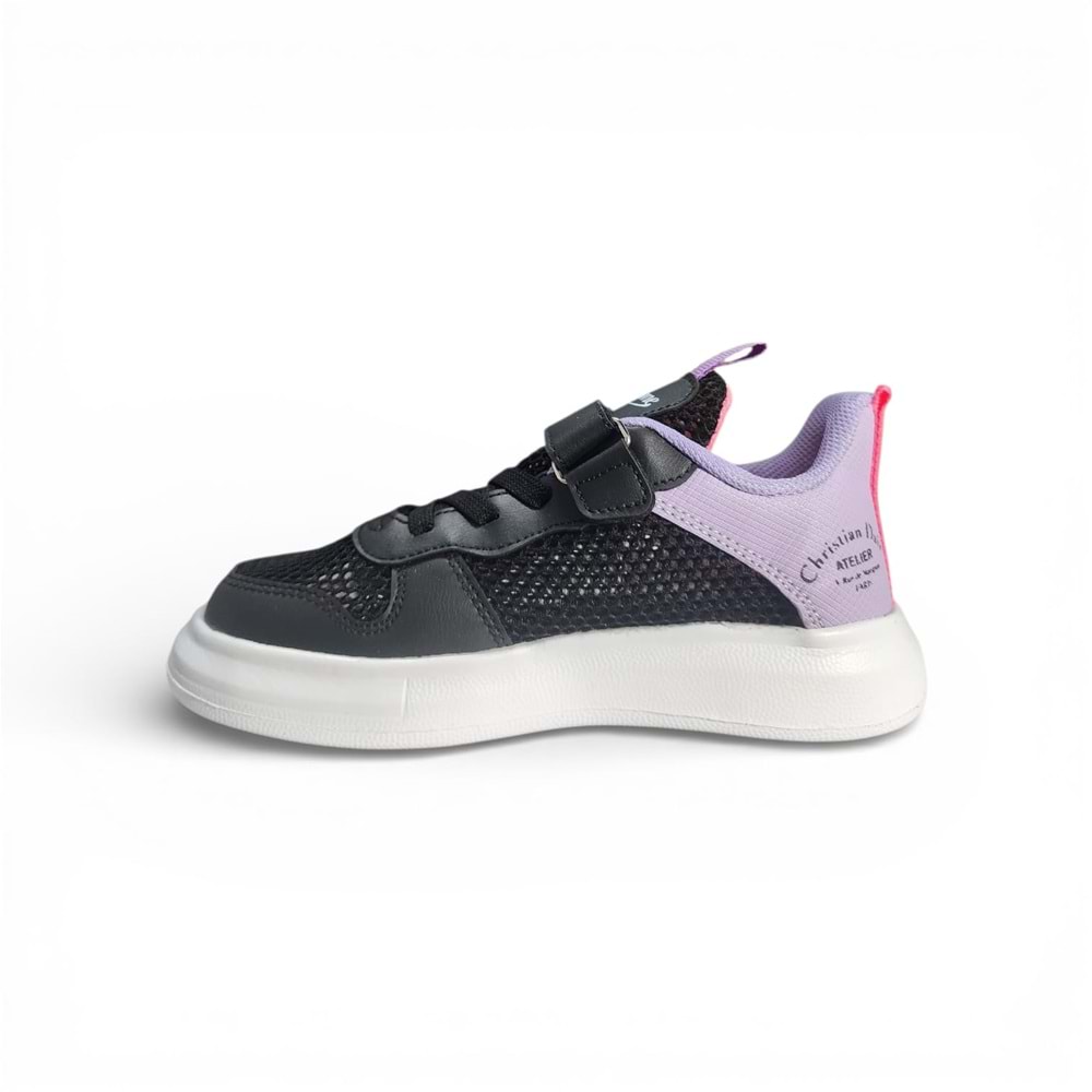 Çocuk Örgü Spor Ayakkabı 3405 - Siyah - 33