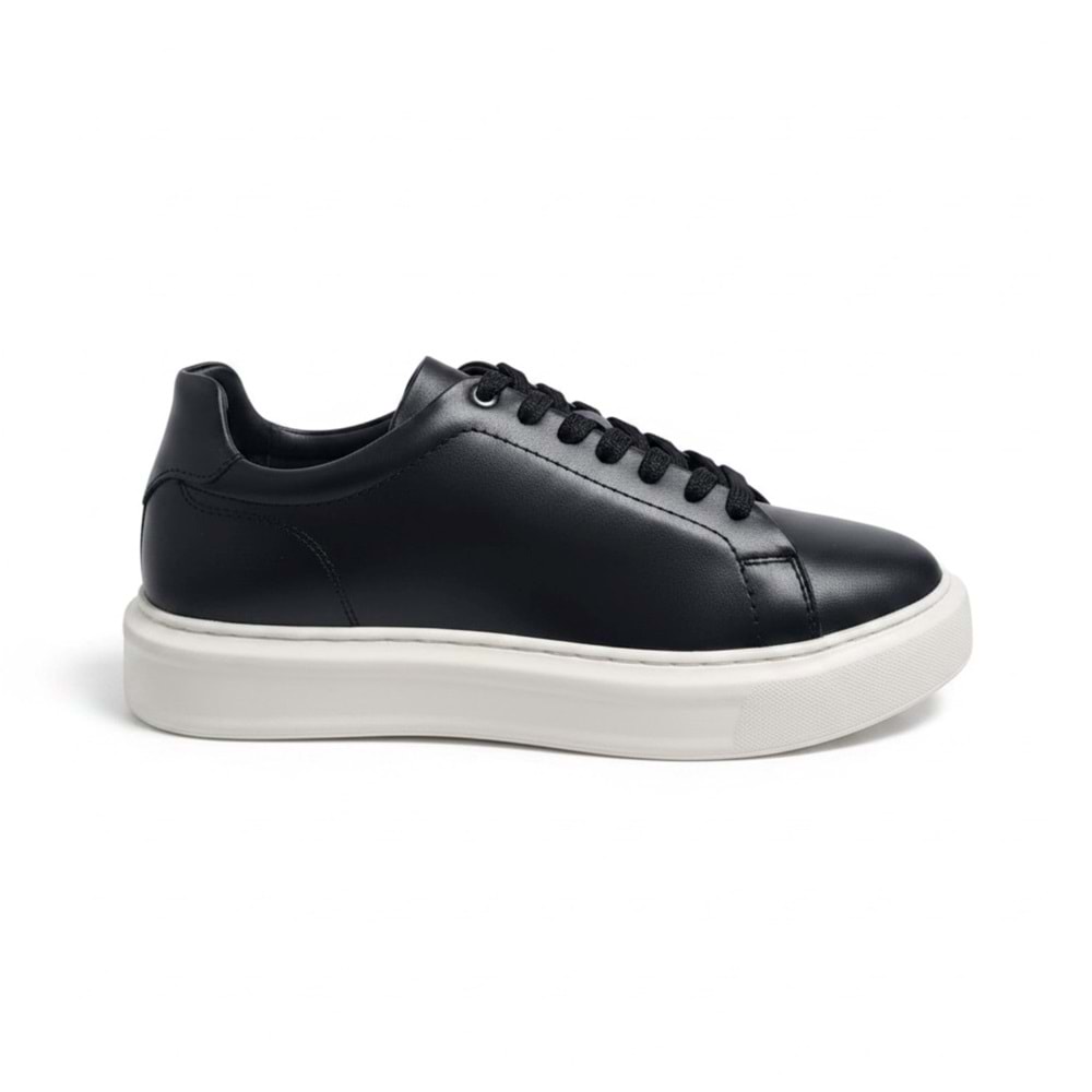 Erkek Deri Comfort Casual Ayakkabı 18661SB - Siyah - 41
