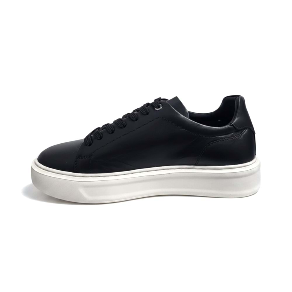Erkek Deri Comfort Casual Ayakkabı 18661SB - Siyah - 41
