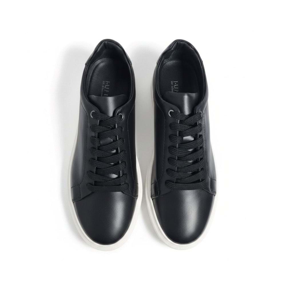 Erkek Deri Comfort Casual Ayakkabı 18661SB - Siyah - 42
