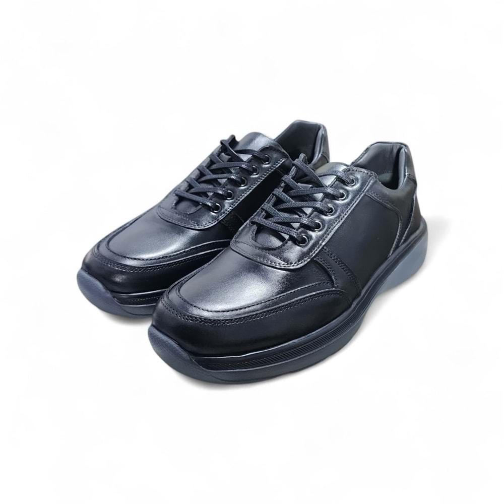 Erkek Deri Comfort Günlük Ayakkabı 23371 - Siyah - 40