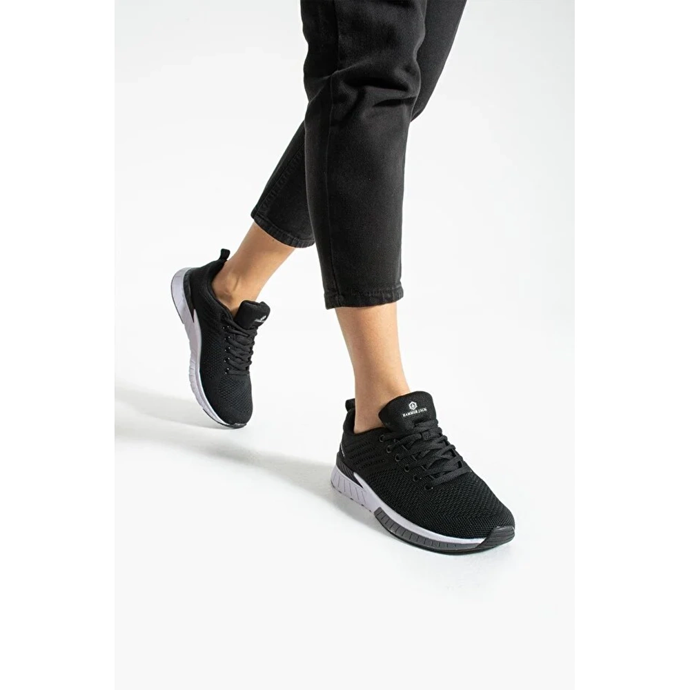 Manaus Unisex Spor Ayakkabı 21200SB - Siyah-Beyaz - 36