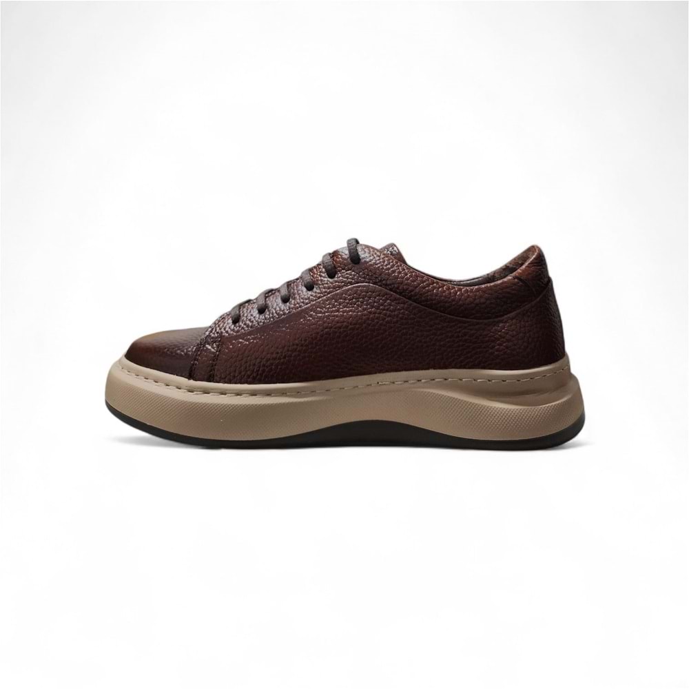Nordhan Erkek Deri Casual Premium KC-1616 - Kahve - 43