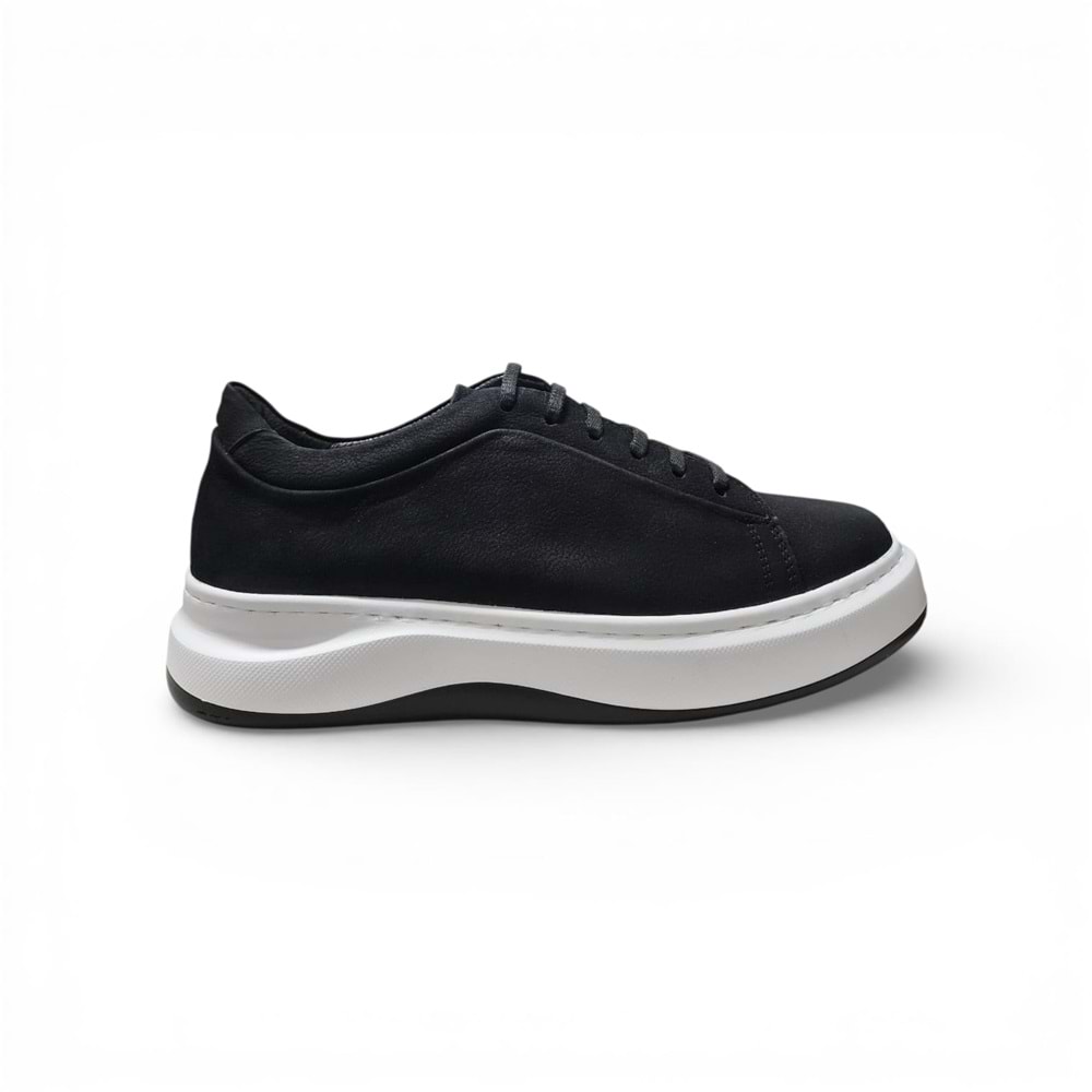 Nordhan Erkek Nubuk Deri Casual Günlük Ayakkabı ND-1616S1 - Siyah - 41