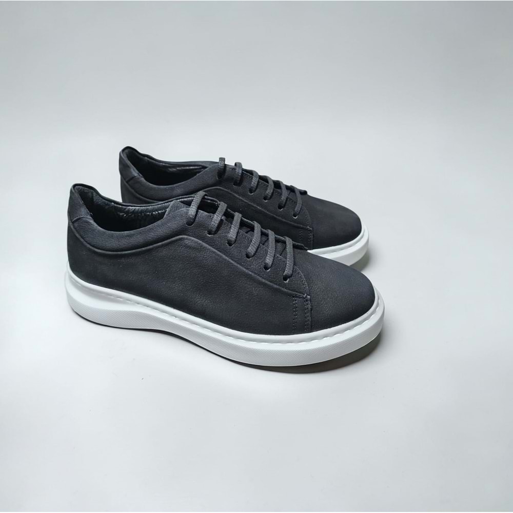 Nordhan Erkek Nubuk Deri Casual Günlük Ayakkabı ND-1616S1 - Siyah - 43