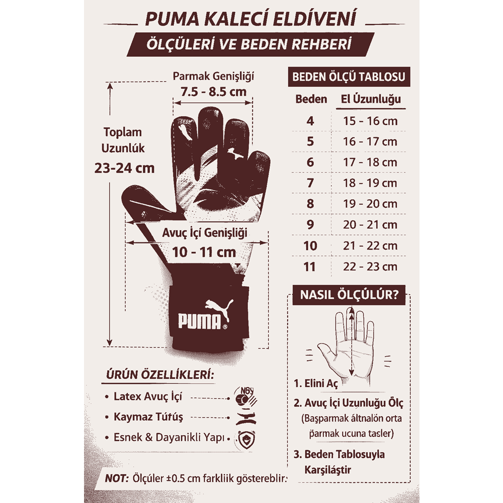 Puma Future Play NC Kaleci Eldiveni 04212501 - Kırmızı - 8