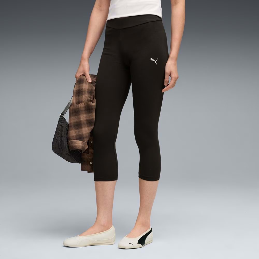 Puma Ess Kadın Capri Leggings 69237501 - Siyah - S