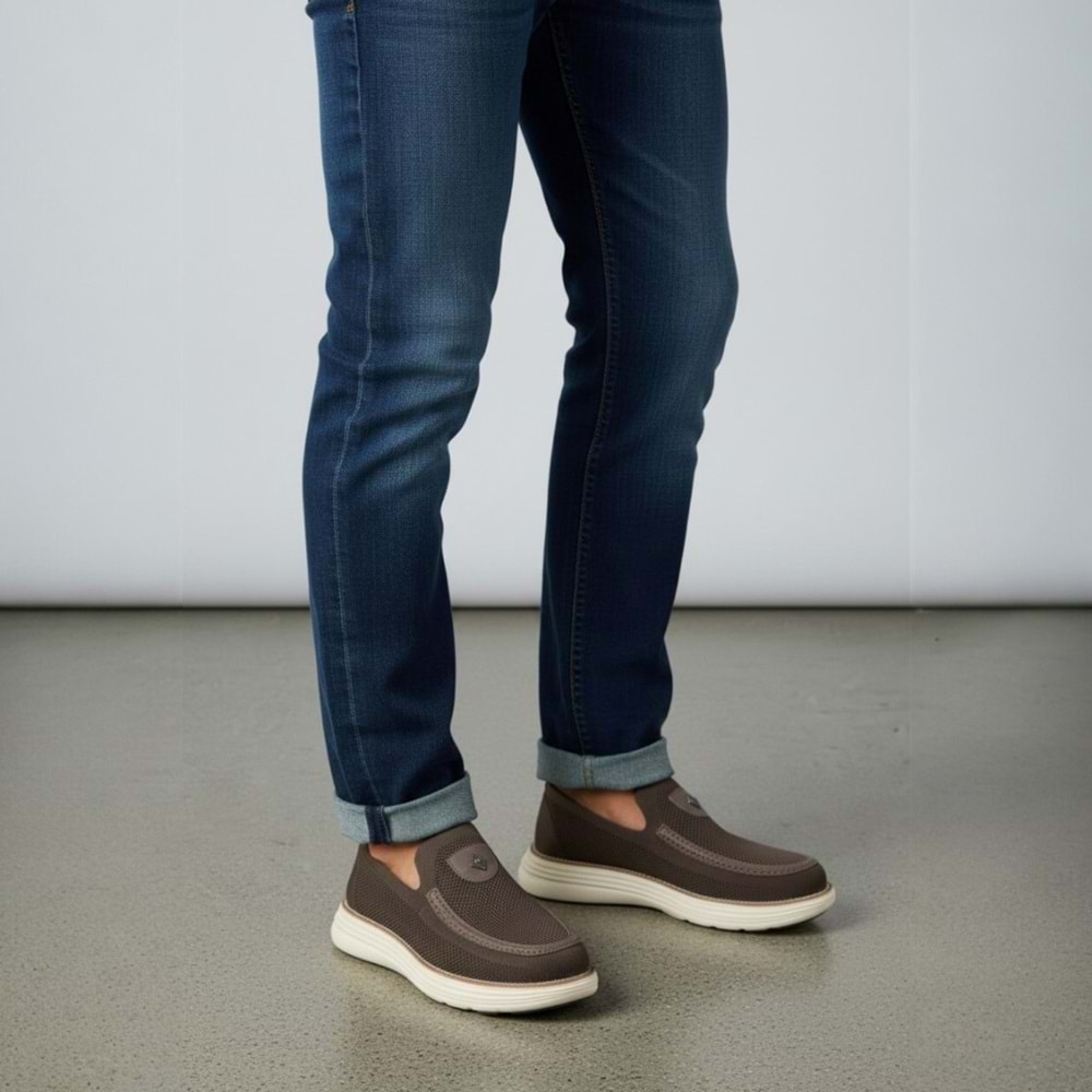 Erkek Triko Eva Günlük Ayakkabı K-504026 - Kahve - 41