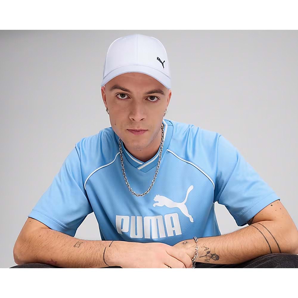 Puma ESS METAL CAT BB CAP Unisex Şapka 02599407 - Beyaz - STANDART