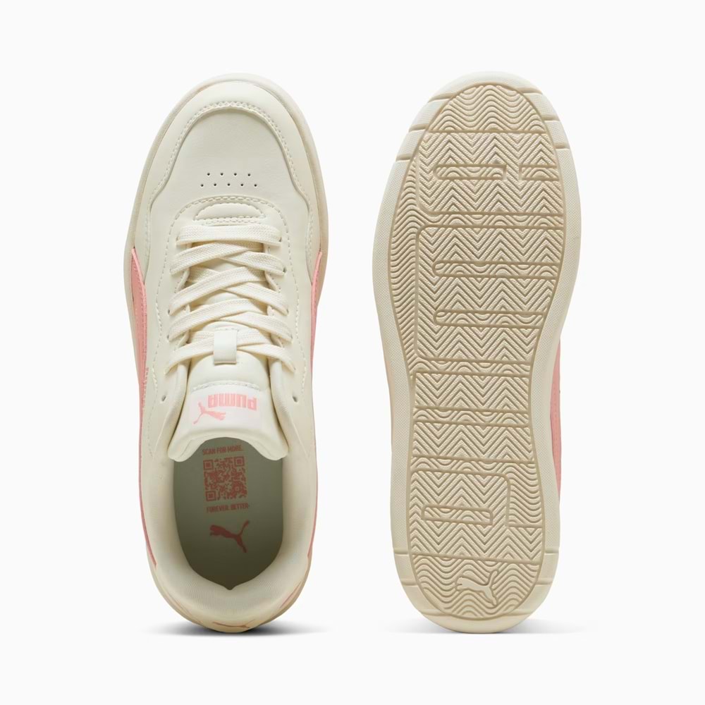 Puma Kadın Court Lally Skye Spor Ayakkabı 40036804 - Bej-Pembe - 38
