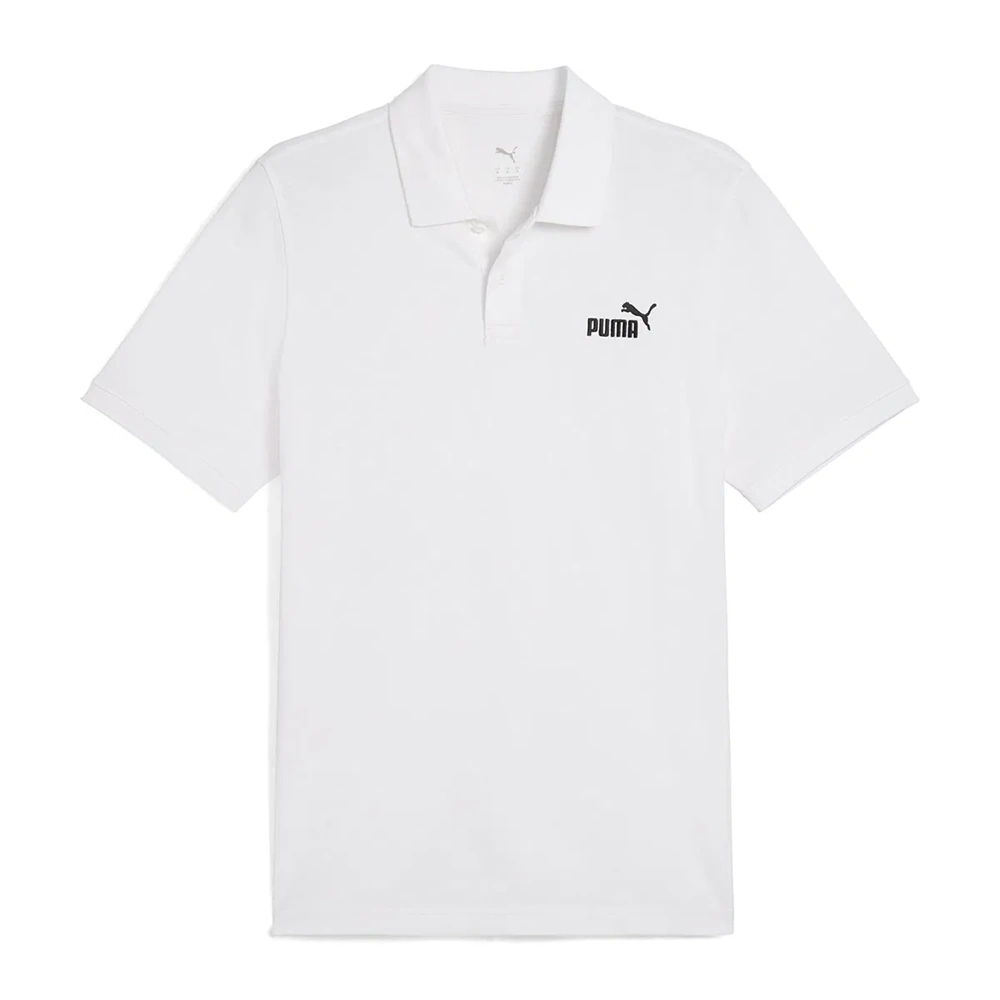 Puma Ess No.1 Logo Erkek Günlük Polo Yaka T-Shirt 682552 02 - Beyaz - L
