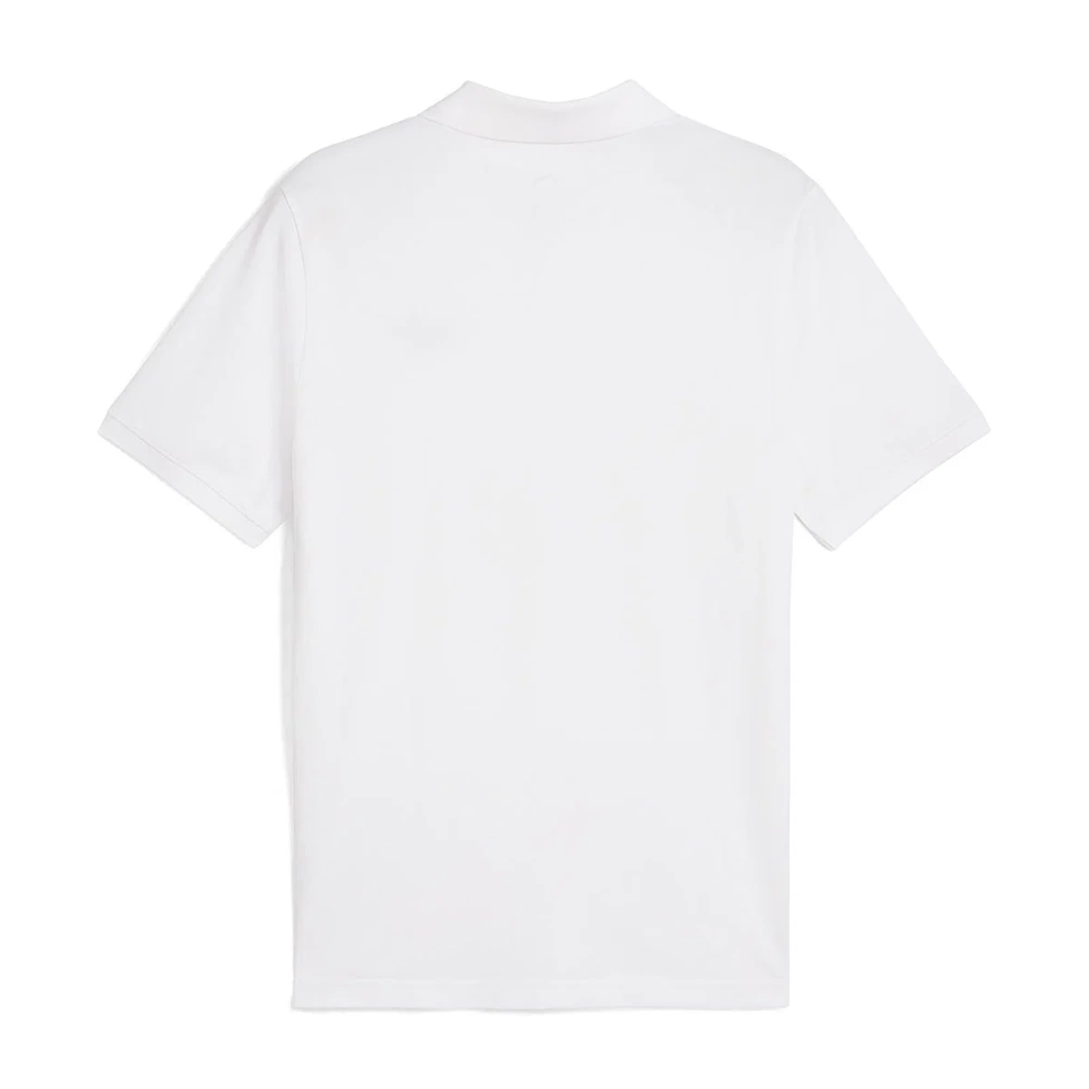 Puma Ess No.1 Logo Erkek Günlük Polo Yaka T-Shirt 682552 02 - Beyaz - L