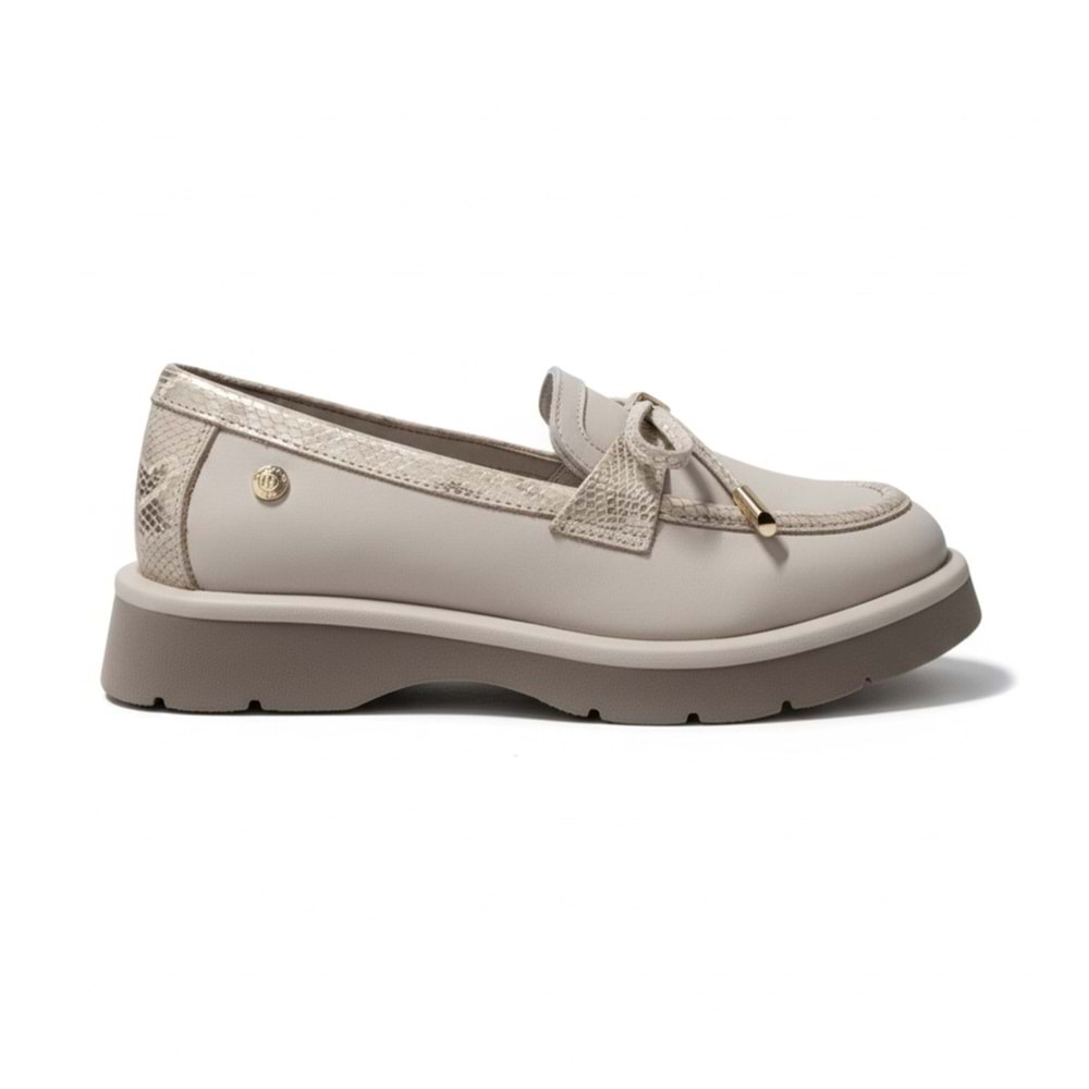 Mammamia Kadın Casual Deri Ayakkabı 3805 - Gri - 37