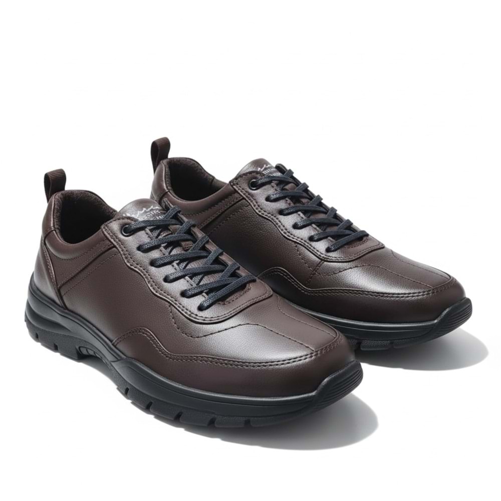 Marcomen Erkek Deri Günlük Ayakkabı 18418 - Kahve - 42