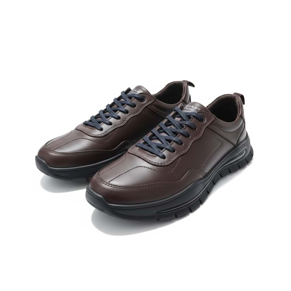 Marcomen Erkek Deri Günlük Ayakkabı 18418 - Kahve - 42