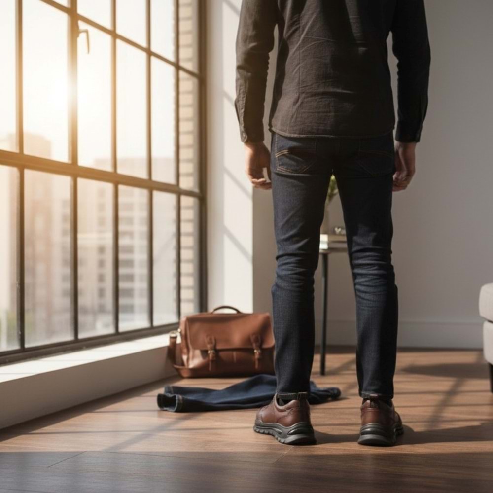 Marcomen Erkek Deri Günlük Ayakkabı 18418 - Kahve - 42