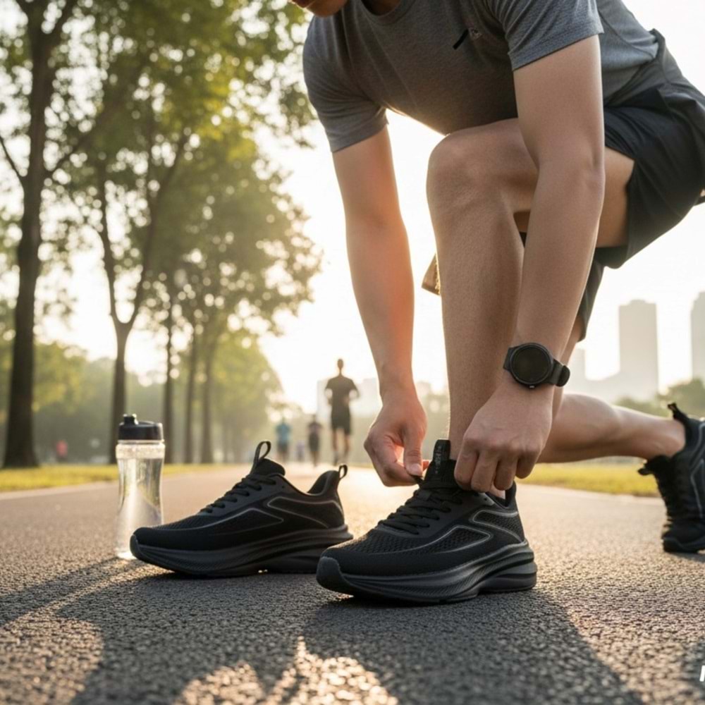 M.P Unisex Premium Koşu Ayakkabısı S6716 - Siyah - 38